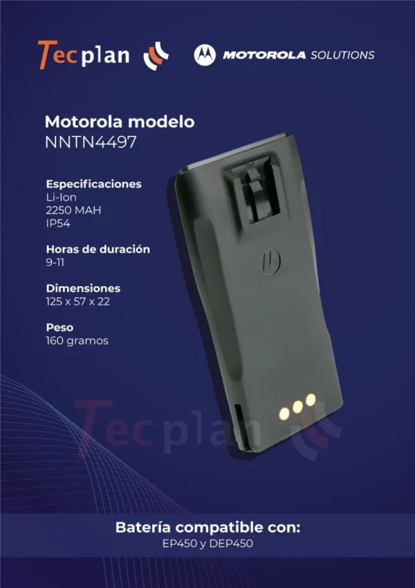 Batería Motorola NNTN4497 - Imagen 2