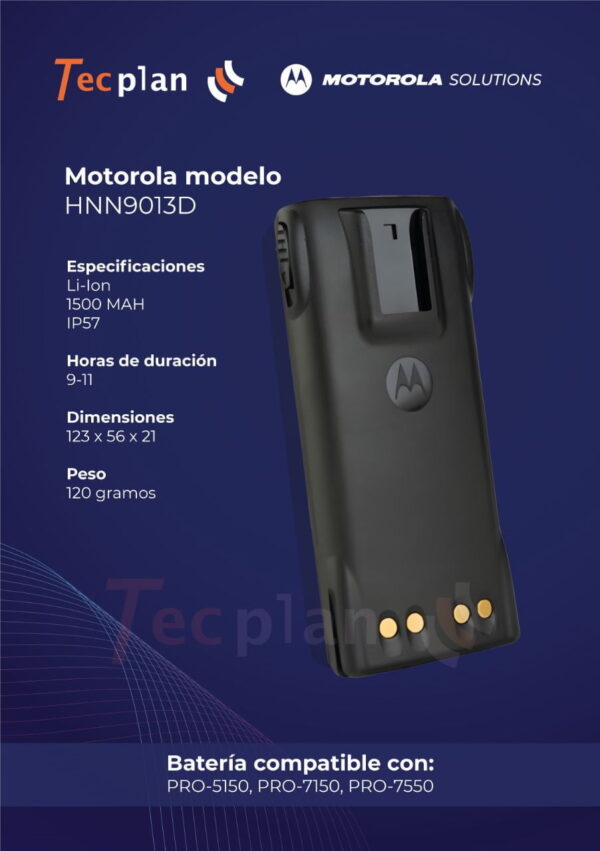 Batería Motorola HNN9013D - Imagen 2